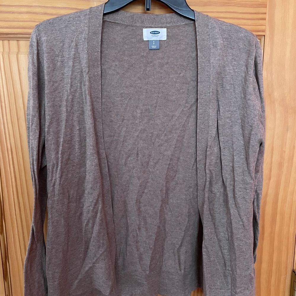 tan cardigan by old navy